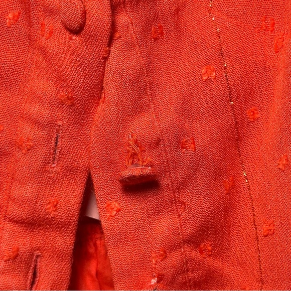 PQSwim Everly Romper Vibrant Orange Flowy Summer Vacation Resortwear Staple XS/S - Picture 16 of 16